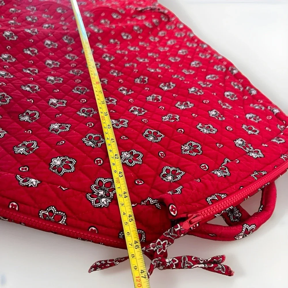 Vera Bradley Americana Red Garment Travel Bag Retired Vintage